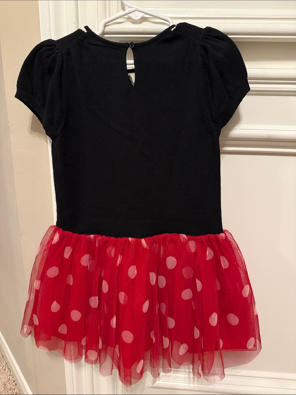 Disney Black and Red Minnie Mouse Polka Dot Tulle Dress - Picture 2 of 3
